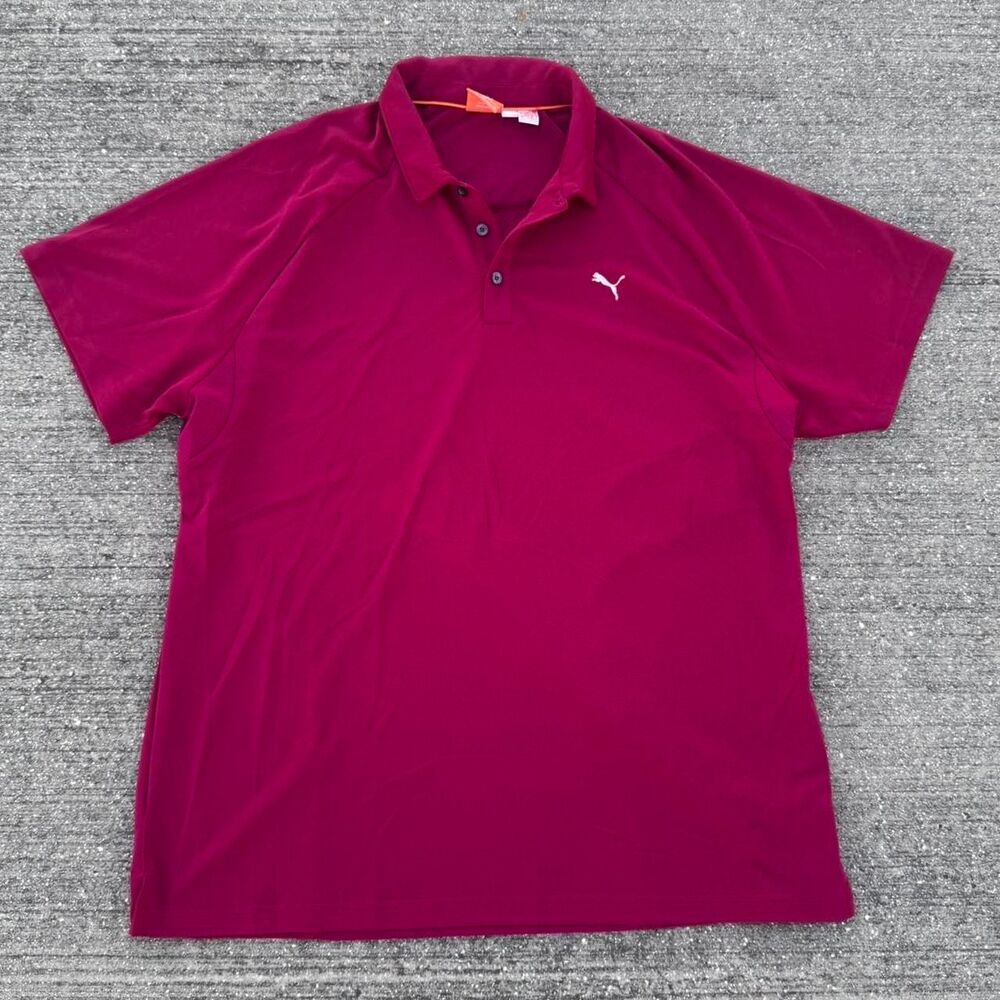 Puma Dry Cell Performance Polo Shirt - Burgandy